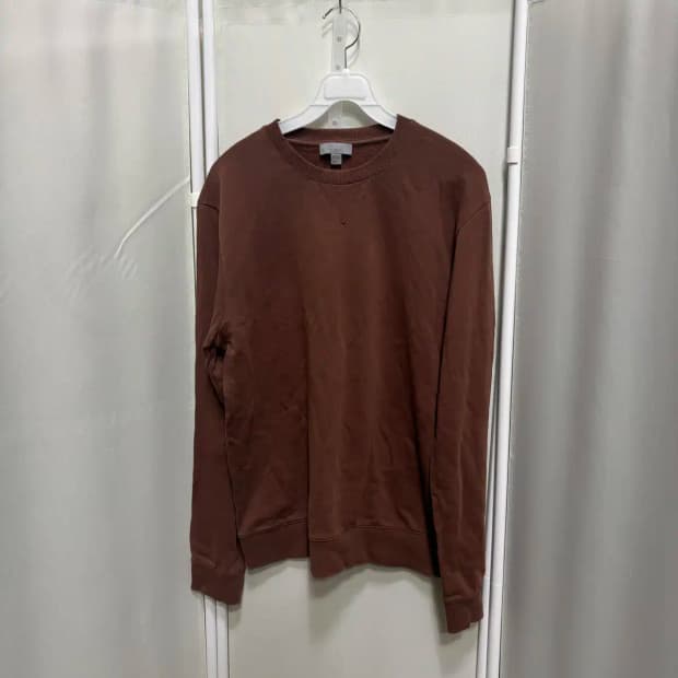 코스 라운드 넥 브라운 맨투맨 티셔츠 M