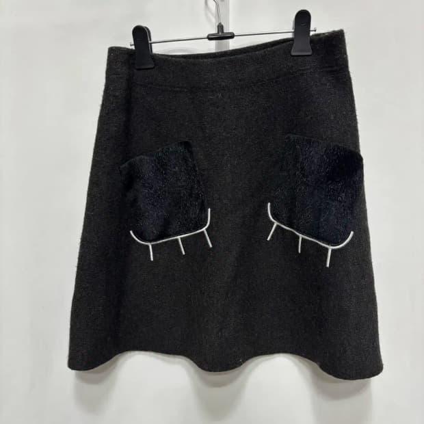 미스 밸리 니트 미니 스커트