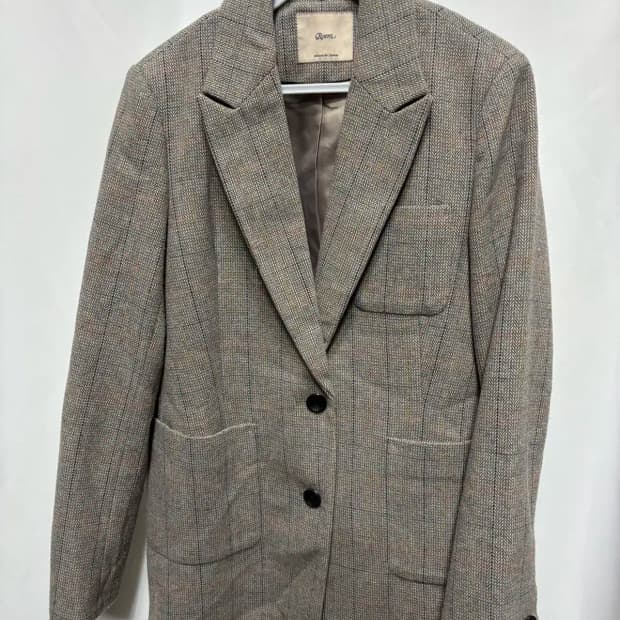 로엠 모 혼방 더블 카라 자켓 M