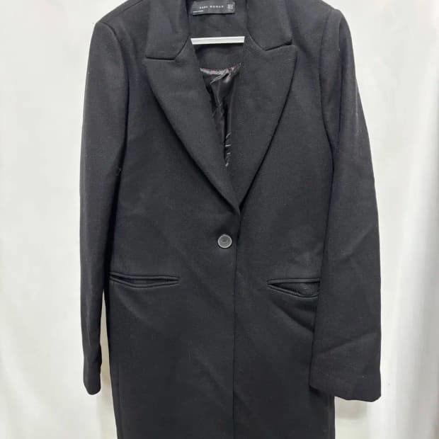 자라 워먼 모직 롱 코트 자켓 M