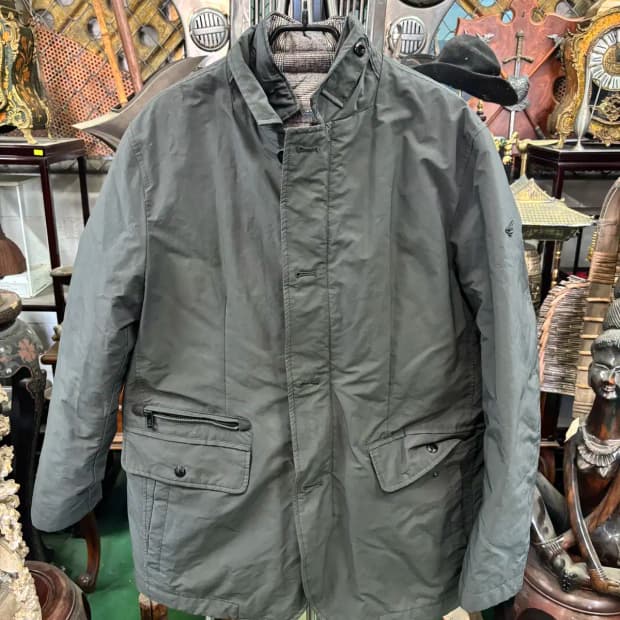 헨리코튼 남성 내피 분리 거위털 혼합 겨울 자켓