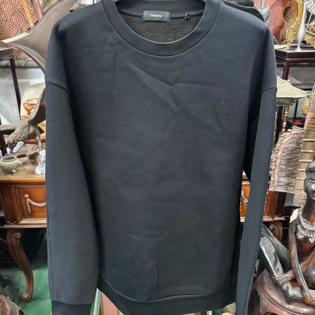 띠어리 남녀공용 기모 맨투맨 티셔츠 M