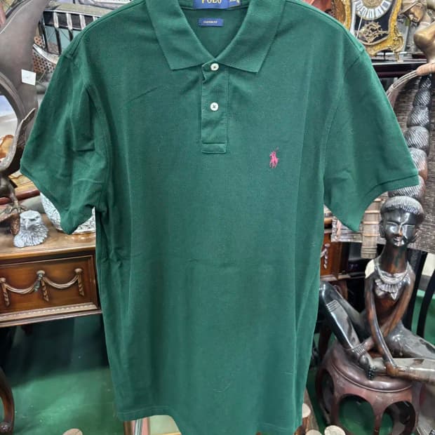 폴로 카라 반필 티셔츠 XL
