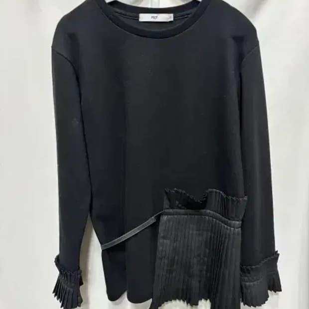 FECT 밑단 플리츠 레이어드 티셔츠 S