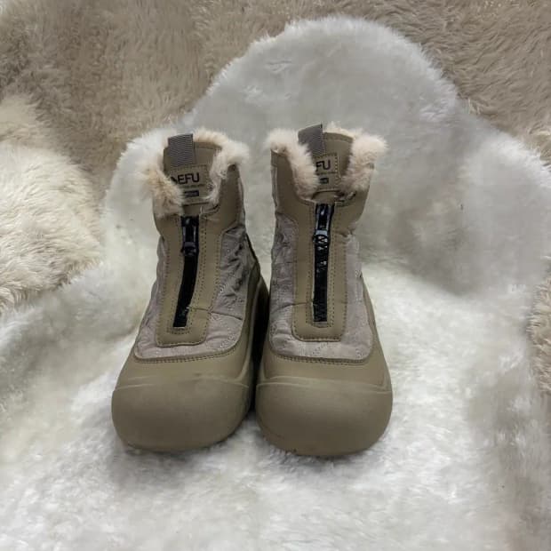 Jiefu 레트로 방수 스노우 부츠 240