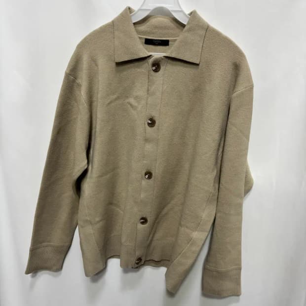 탑텐 니트 카라 가디건 100