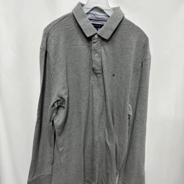 타미힐피거 그레이 PK 카라 티셔츠 XL