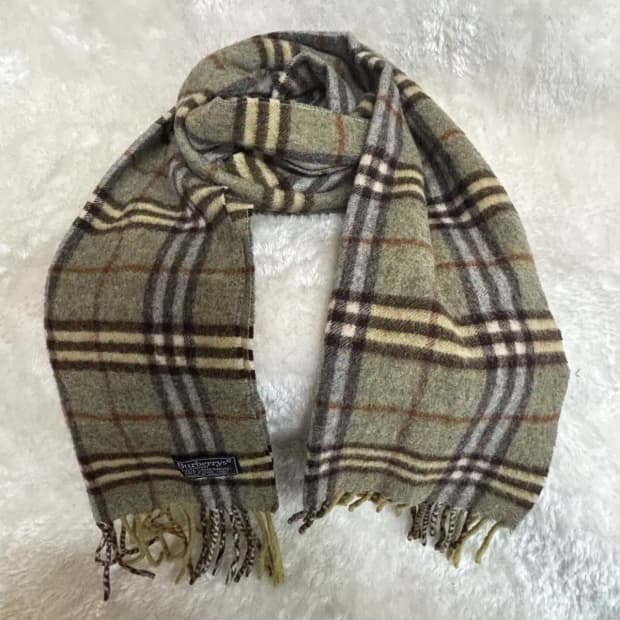 버버리(Burberrys)100% 램스울 빈티지 머플러 목도리