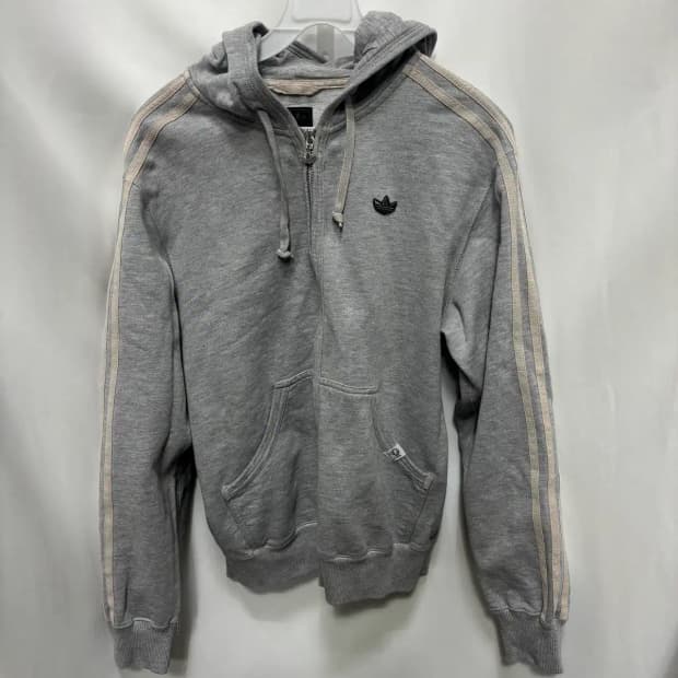 아디다스 트레포일(불꽃 로고)집업 후드티 집업 90