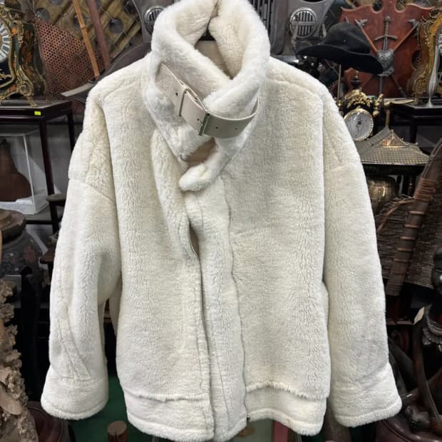 발렌시아가(Balenciaga)양모 혼방 플리스(후리스) 자켓