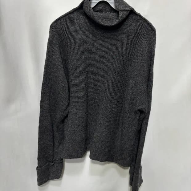 DKNY 램스울 100% 그레이 터틀넥 스웨터 S