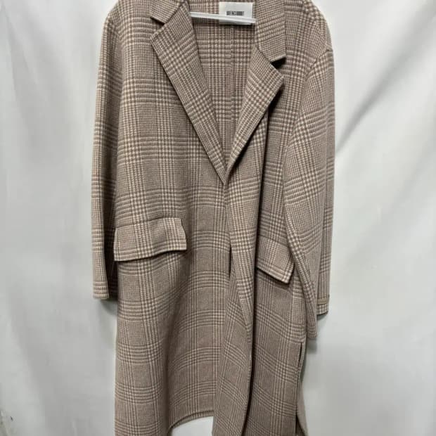 퀸즈래빗(QUEENS RABBIT)헤링본 핸드메이드 울 롱코트