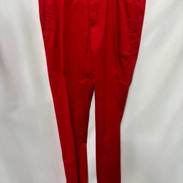 베네통 기본 레드 치노 팬츠 52
