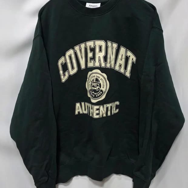 커버낫 빅로고 맨투맨 M 긴팔티셔츠 남여공용