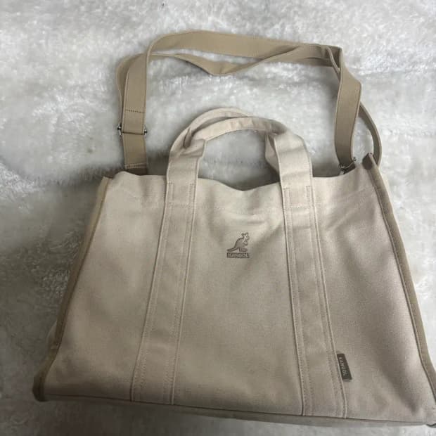 캉골(KANGOL) 샐리 캔버스 투웨이 토트백 앤 숄더백