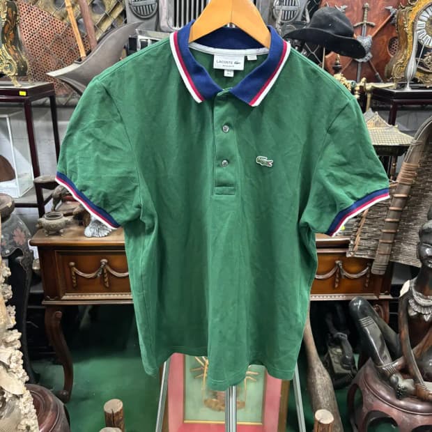 라코스테(Lacoste)레귤러 핏 반팔 폴로 셔츠