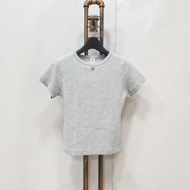 론론 그레이 반팔티 F