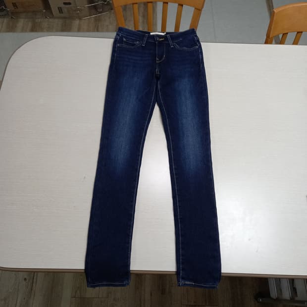 25 리바이스711 약기모 워싱 부드러운 스판스키니 진청 25-299