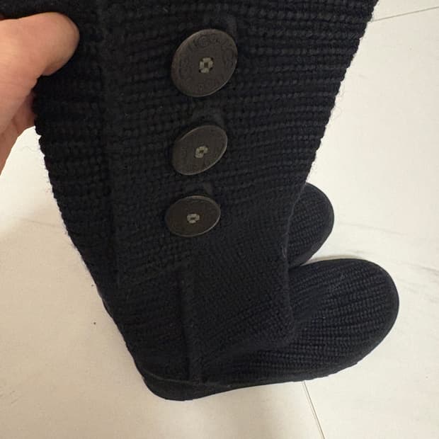 어그 카디 니트 부츠 블랙 