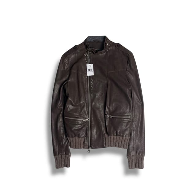 Meatpacking D. 울니트 레이어드 양가죽 자켓 (italy)  