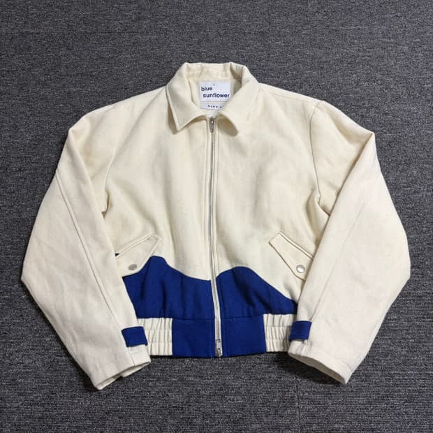 Blue Sunflower 투웨이 블루종 자켓
