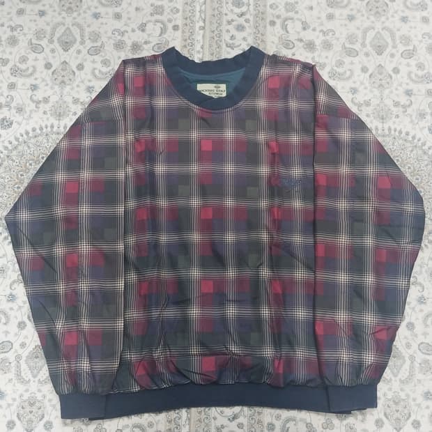 다커스 골프 체크 바람막이 웜업자켓 L (크게나옴)