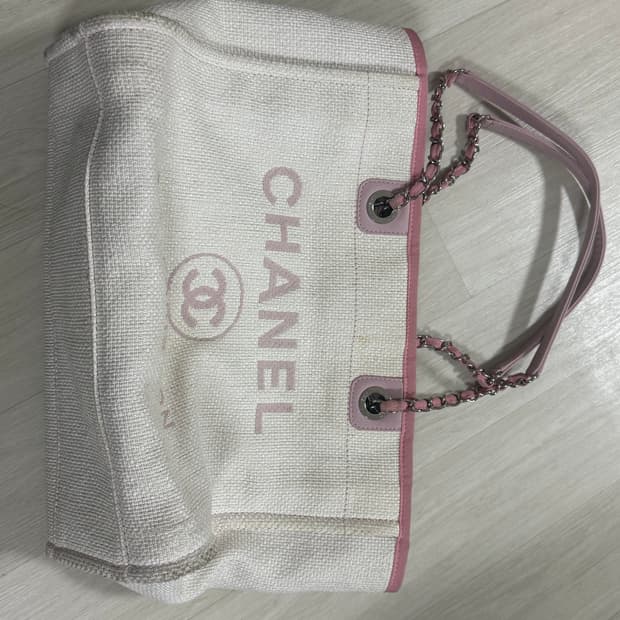샤넬 도빌백 연핑크