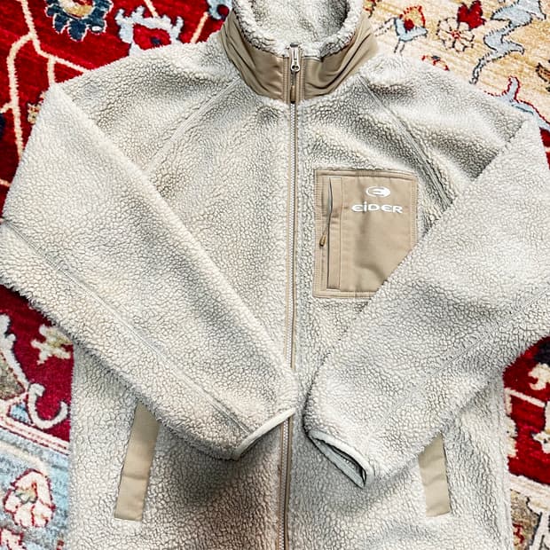 아이더 양털 플리스 자켓 후리스 아이보리 M