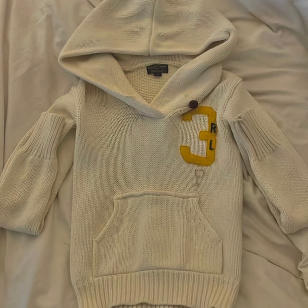 폴로 빈티지 니트 후드