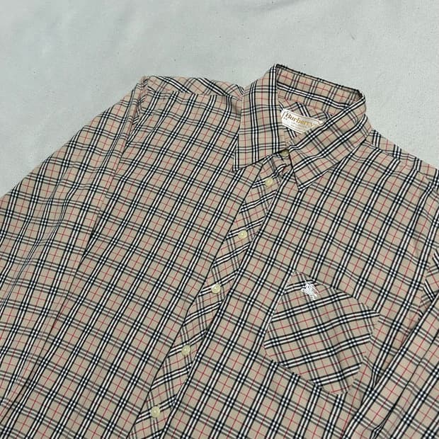 M 버버리 여성용 노바체크 코튼 셔츠