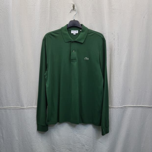 라코스테 녹색 긴팔 폴로티셔츠