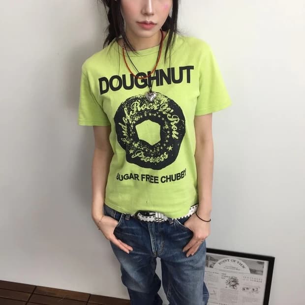 ChubbyGang Lime Doughnut Tee