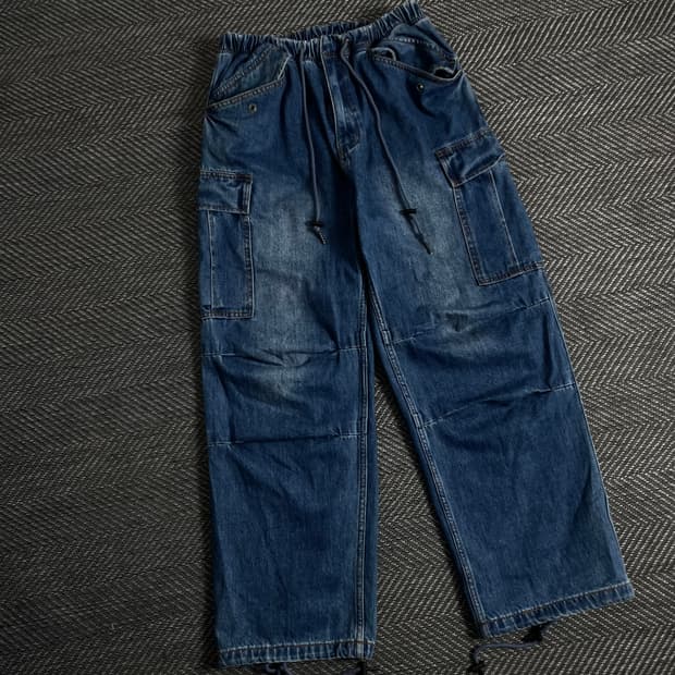 아웃스탠딩 멀티포켓 데님 퍼티그 팬츠y 3137