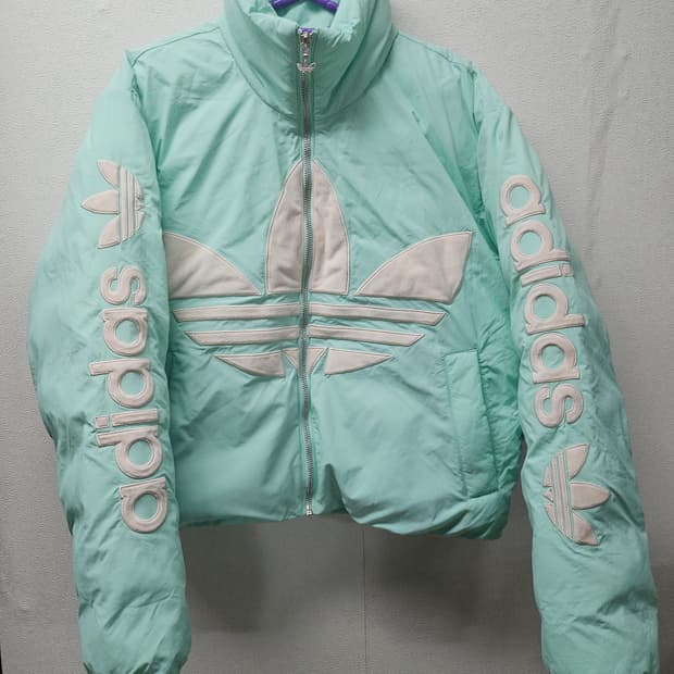 아디다스 민트 아디컬러 빅 로고 재킷 XS