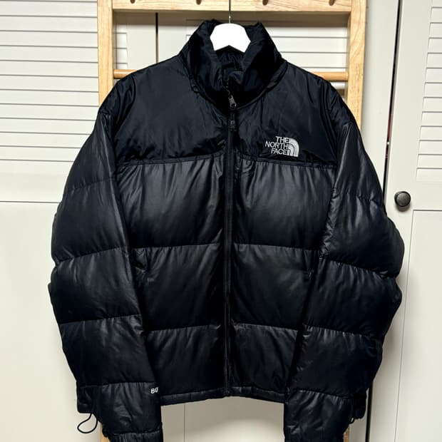 노스페이스 800 눕시 블랙 패딩 자켓