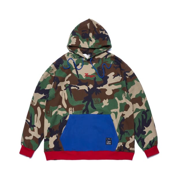 스티그마 오버핏 카모 후드티