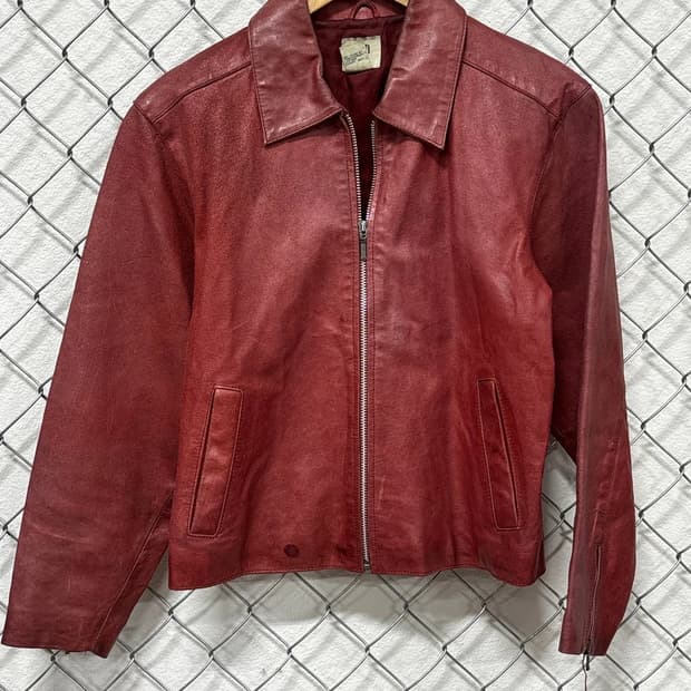 올드 갭 레더 집업 자켓