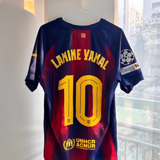 Fc 바르셀로나 25-26 홈 져지 챔스패치 라민 야말