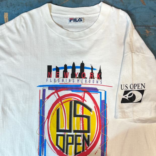 90s USA FILA 빅로고 반팔티셔츠