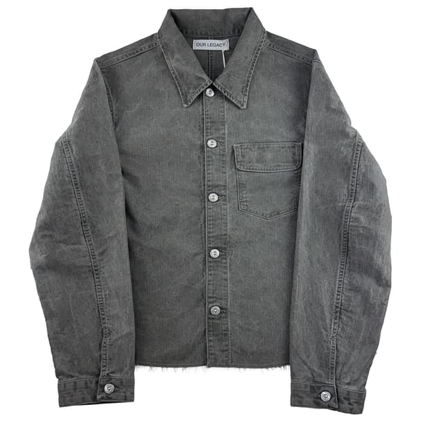 아워레가시 컷 리버스 자켓 올리브 피그먼트 코티드 위브