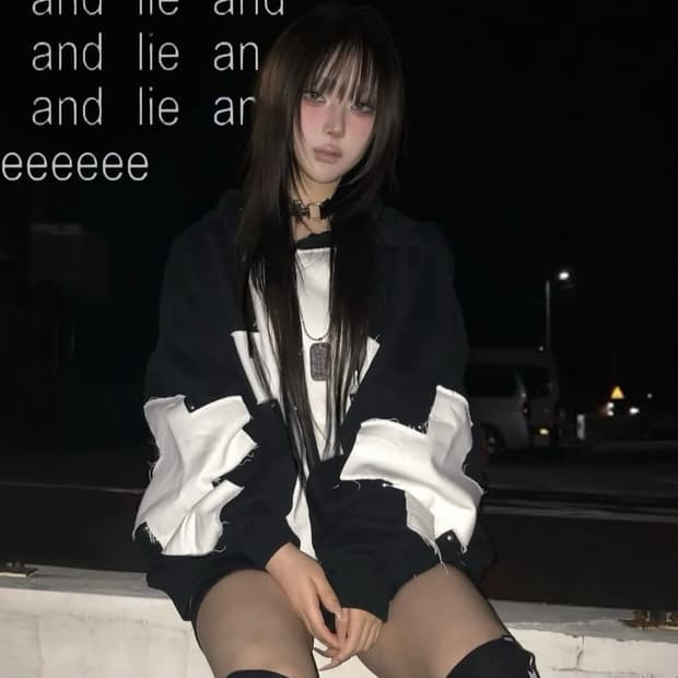 minga london 밍가런던 후드집업, 초커 세트