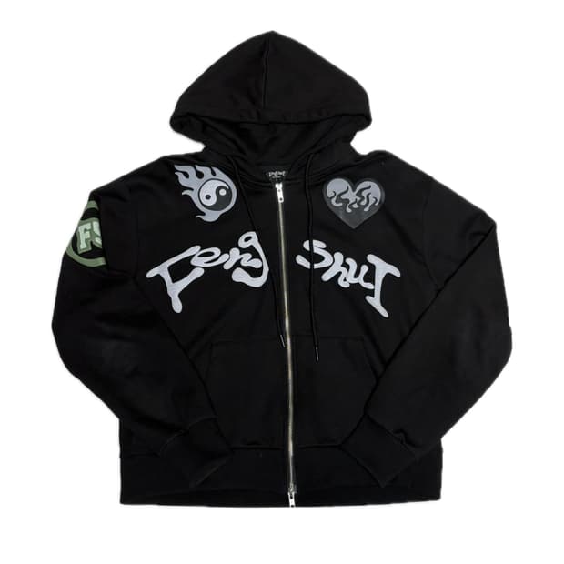 펑쉐이 멀티로고 후드집업