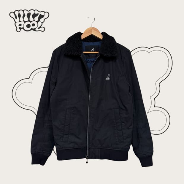 캉골 스트릿 누빔 점퍼 L 블랙