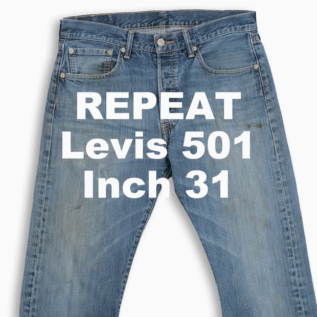 빈티지 리바이스 501 중청 31 인치 LV50132447