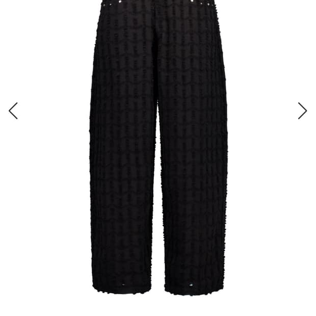 셋업이엑스이 DESTROYED PANTS / BLACK