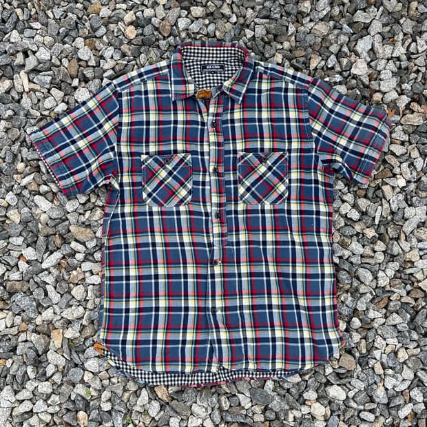 BEAMS 체크 셔츠 (실측확인)