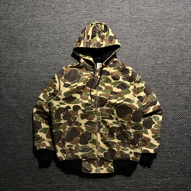 80s 칼하트 액티브 JR103 CAMO S USA🇺🇸