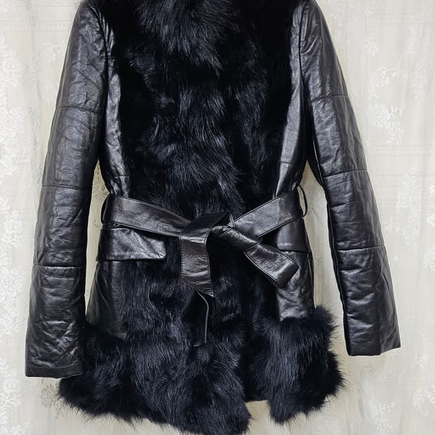 헤스티지 양가죽 퍼자켓