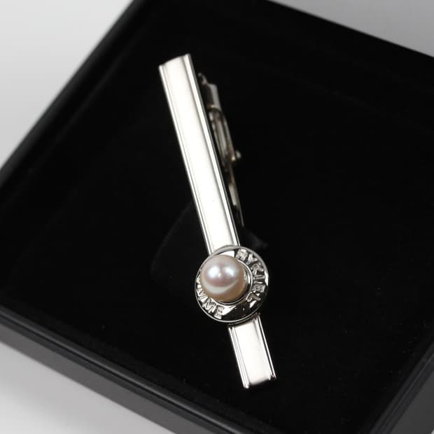 소니아리키엘 B+등급 5.2cm 천연진주 명품 넥타이핀 빈티지