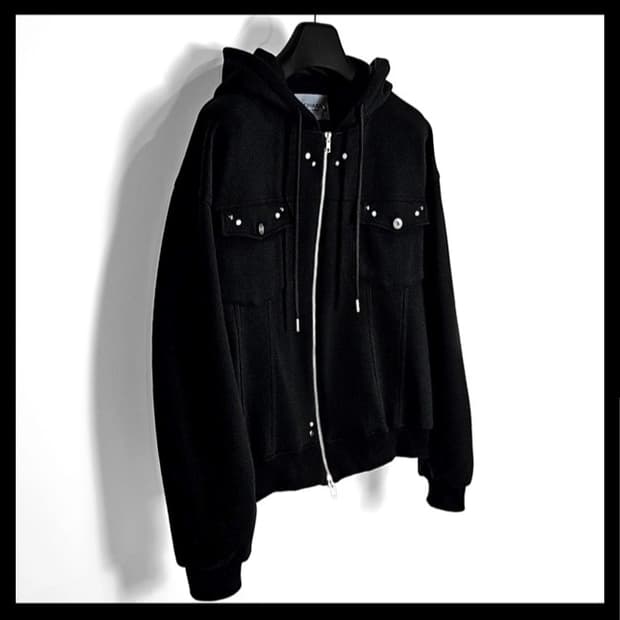 가키하라 western trucker hoodie zipup